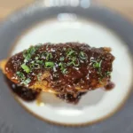 smoked chicken breast with shallot sauce